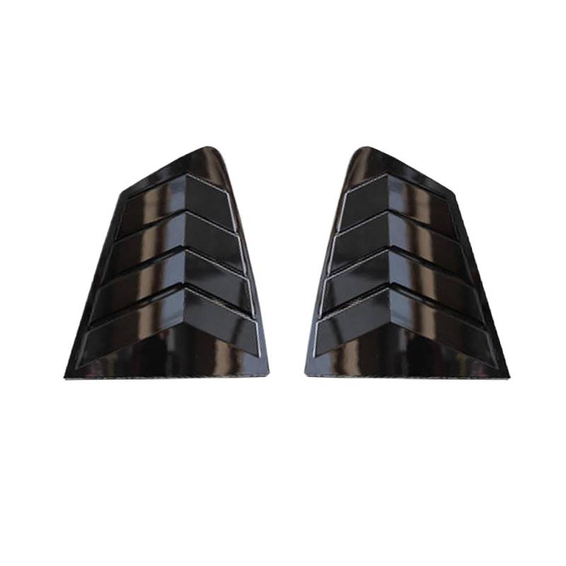 zyppk Seitenabdeckung for Heckklappenfenster, passend for Mazda, 3 Axela Sedan 2020–2022 Heckscheibenrollo-Zierleiste(Bright black) von zyppk