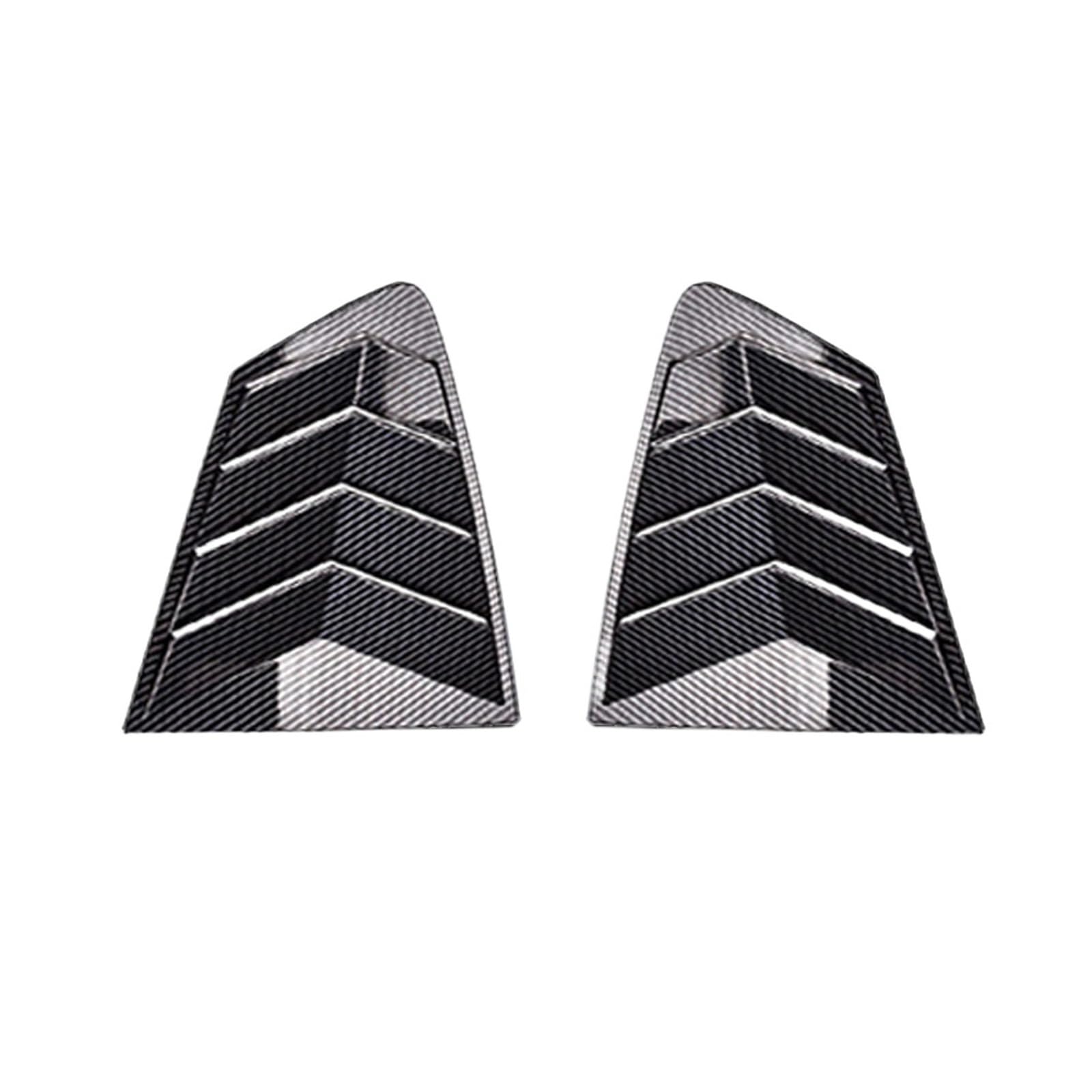 zyppk Seitenabdeckung for Heckklappenfenster, passend for Mazda, 3 Axela Sedan 2020–2022 Heckscheibenrollo-Zierleiste(Carboon fiber) von zyppk