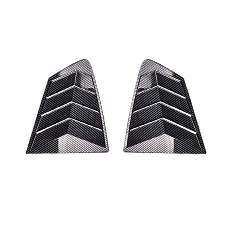 zyppk Seitenabdeckung for Heckklappenfenster, passend for Mazda, 3 Axela Sedan 2020–2022 Heckscheibenrollo-Zierleiste(Carboon fiber) von zyppk