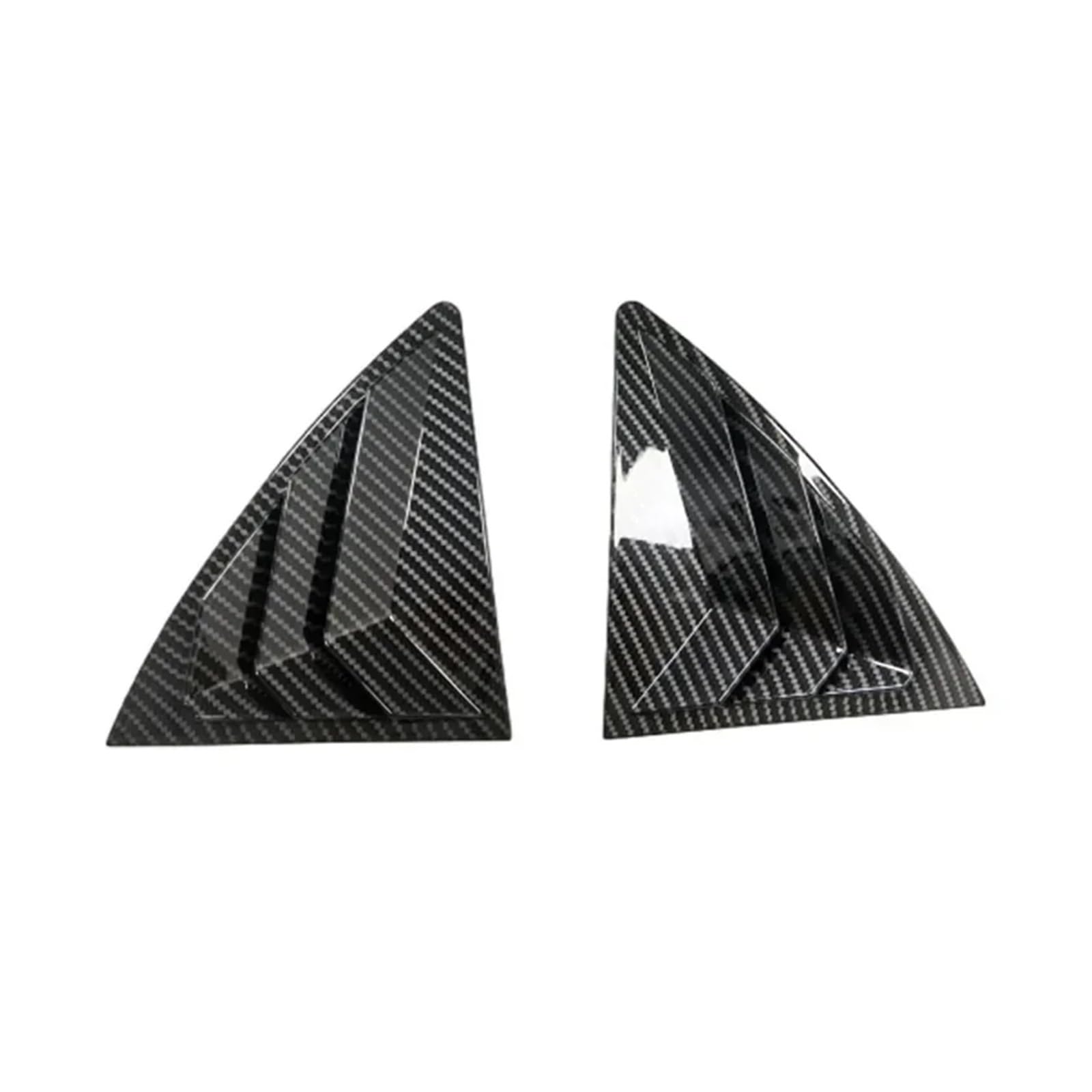 zyppk Seitenabdeckung for Heckklappenfenster, passend for Toyota, Corolla 2007–2013, Zieraufkleber, Entlüftung Heckscheibenrollo-Zierleiste(Carbon) von zyppk