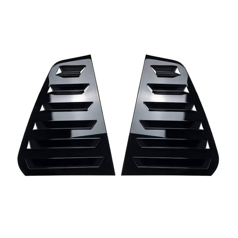 zyppk Seitenabdeckungsverkleidung for Hecklamellenfenster, passend for VW, passend for Golf MK7 MK7.5 2013–2019, Aufkleber, Entlüftungsschaufel, automatischer Verschluss Heckscheibenrollo-Zierleiste(G von zyppk