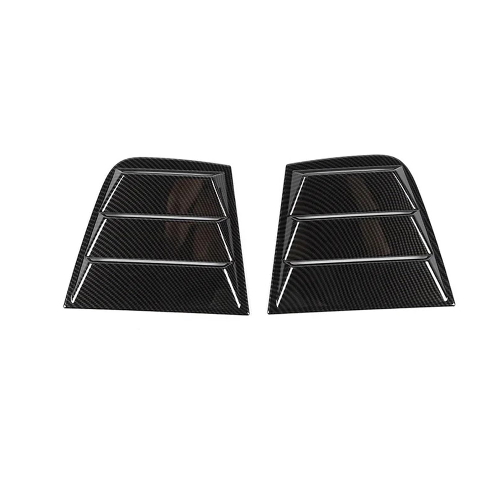zyppk Seitenfensterabdeckung for das Auto, passend for Dodge, Charger 2011–2021, Blindverkleidung, Aufkleber, Entlüftungsschaufel Heckscheibenrollo-Zierleiste(Carbon) von zyppk