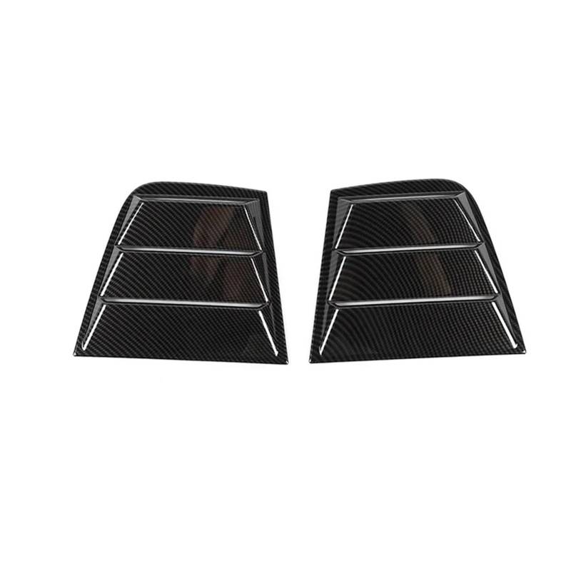 zyppk Seitenfensterabdeckung for das Auto, passend for Dodge, Charger 2011–2021, Blindverkleidung, Aufkleber, Entlüftungsschaufel Heckscheibenrollo-Zierleiste(Carbon) von zyppk