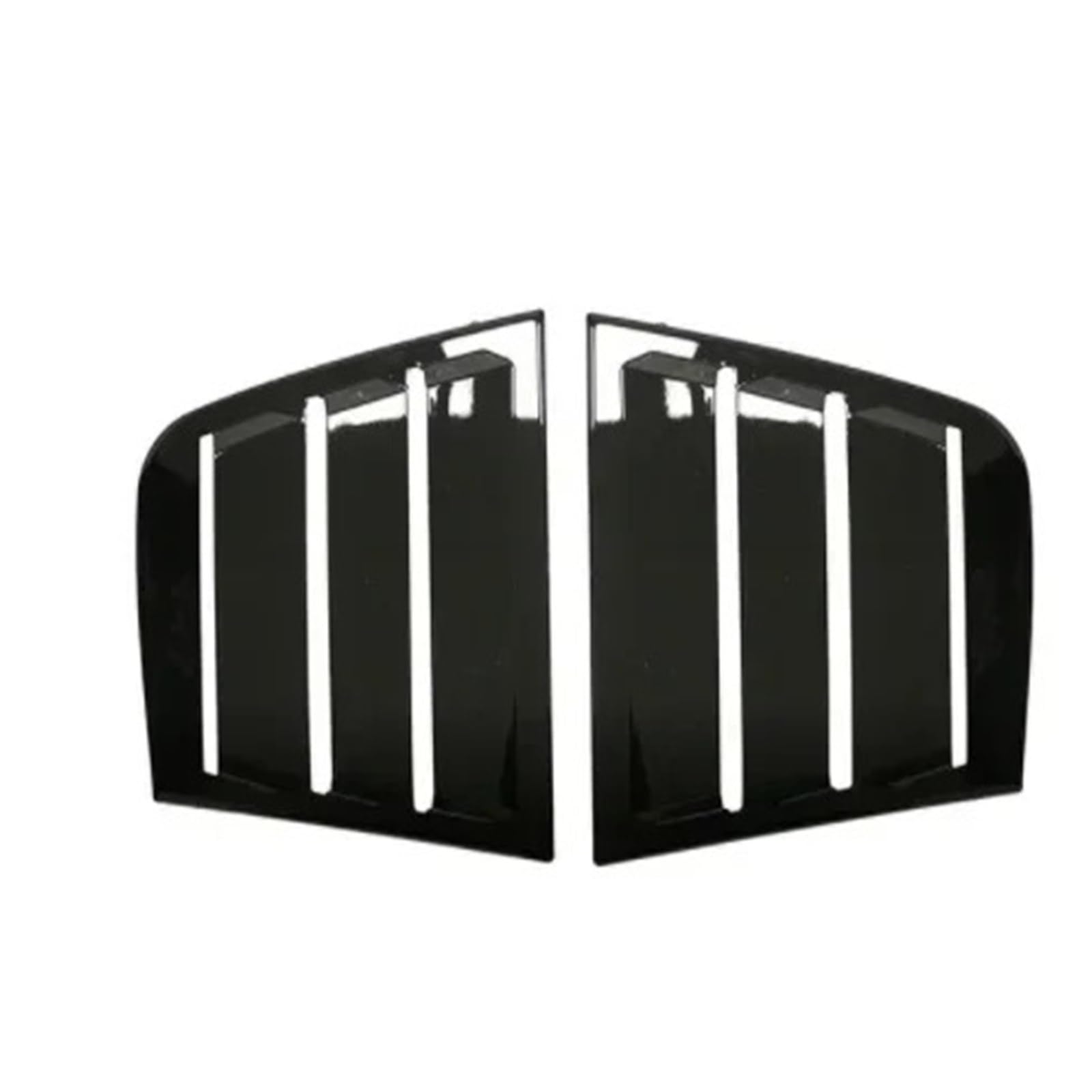 zyppk Seitenfensterabdeckung for das Auto, passend for Dodge, Charger 2011–2021, Blindverkleidung, Aufkleber, Entlüftungsschaufel Heckscheibenrollo-Zierleiste(Gloss Black) von zyppk