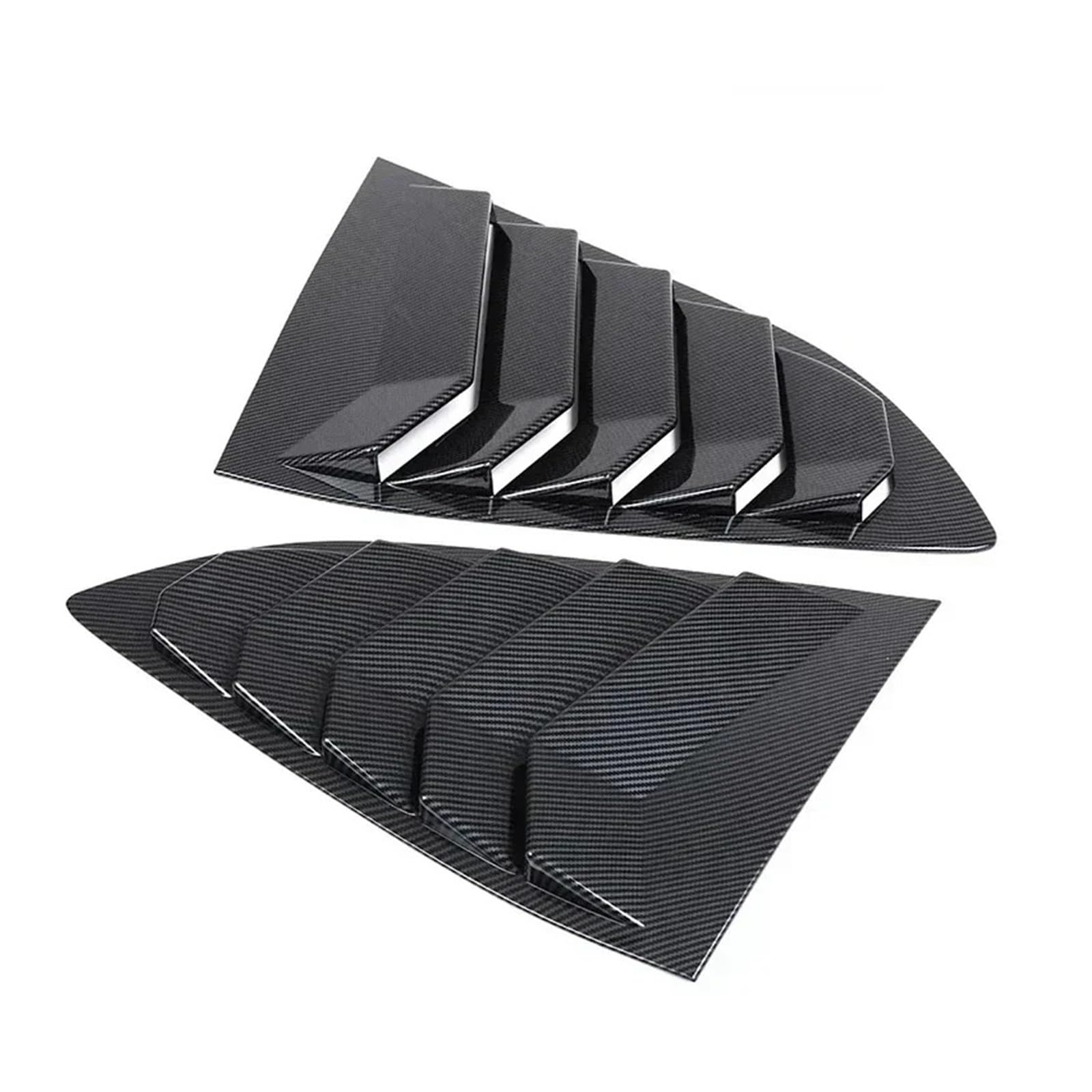 zyppk Seitenlüftungsverkleidung for die Heckklappe des Autos, passend for CR-V CRV 2017–2022, Jalousie-Aufkleber for Fensterjalousien Heckscheibenrollo-Zierleiste(Carbon Look) von zyppk