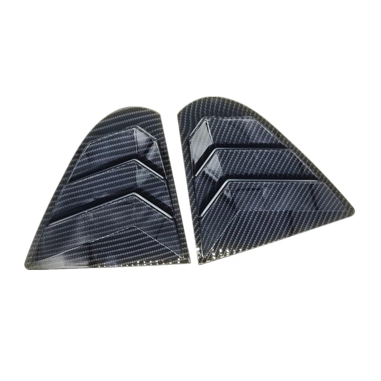 zyppk Seitenschlitz-Fensterladen-Abdeckungsverkleidung, passend for Mitsubishi, Lancer EX X EVO 2008–2018, Autozubehör, Autoteile, Kohlefaser-Heckscheibe Heckscheibenrollo-Zierleiste(Carbon) von zyppk