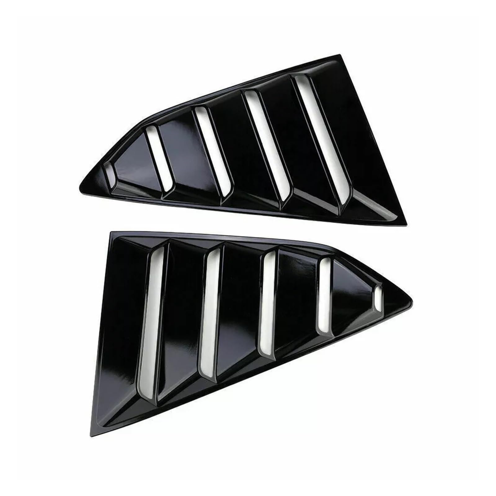 zyppk Seitenverkleidung for Hecklamellenfenster, passend for Chevy Camaro 2016–2022, Aufkleber for die Verschlussabdeckung, Lüftungsschaufel-Zubehör Heckscheibenrollo-Zierleiste(Gloss Black) von zyppk