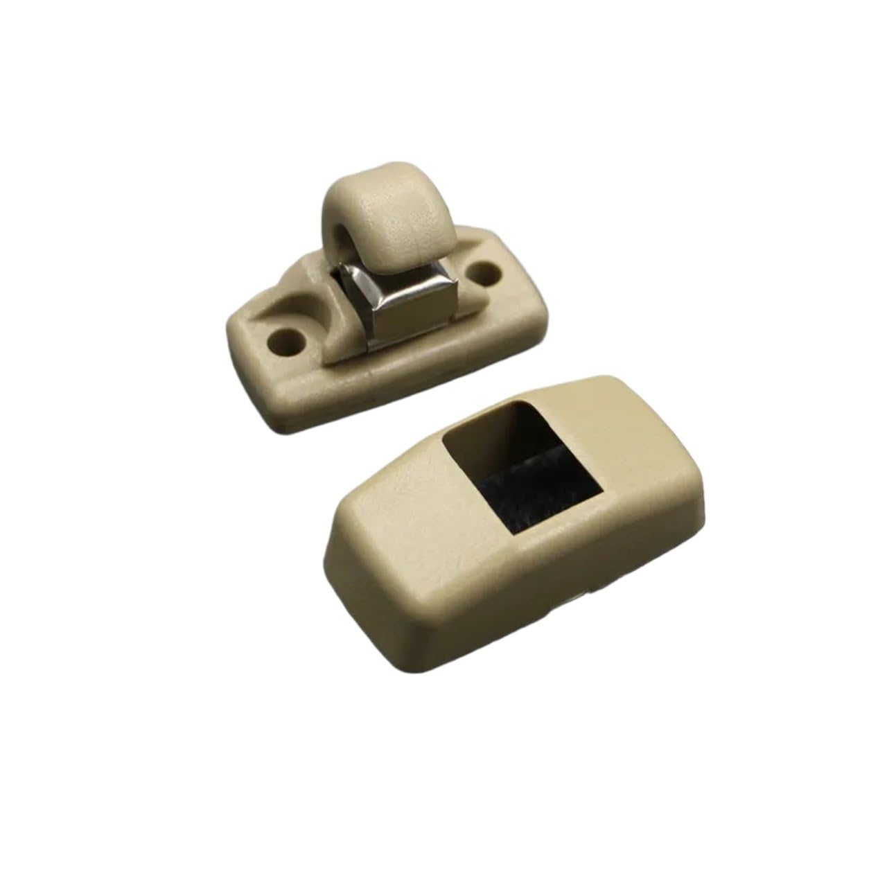 zyppk Sonnenblendenclip, Sonnenschutz-Befestigungsclip, passend for Bora, Passat B5, Fabia, Octavia, Polo, Golf 4 MK4 Halteclip für Auto-Sonnenblende(Beige) von zyppk