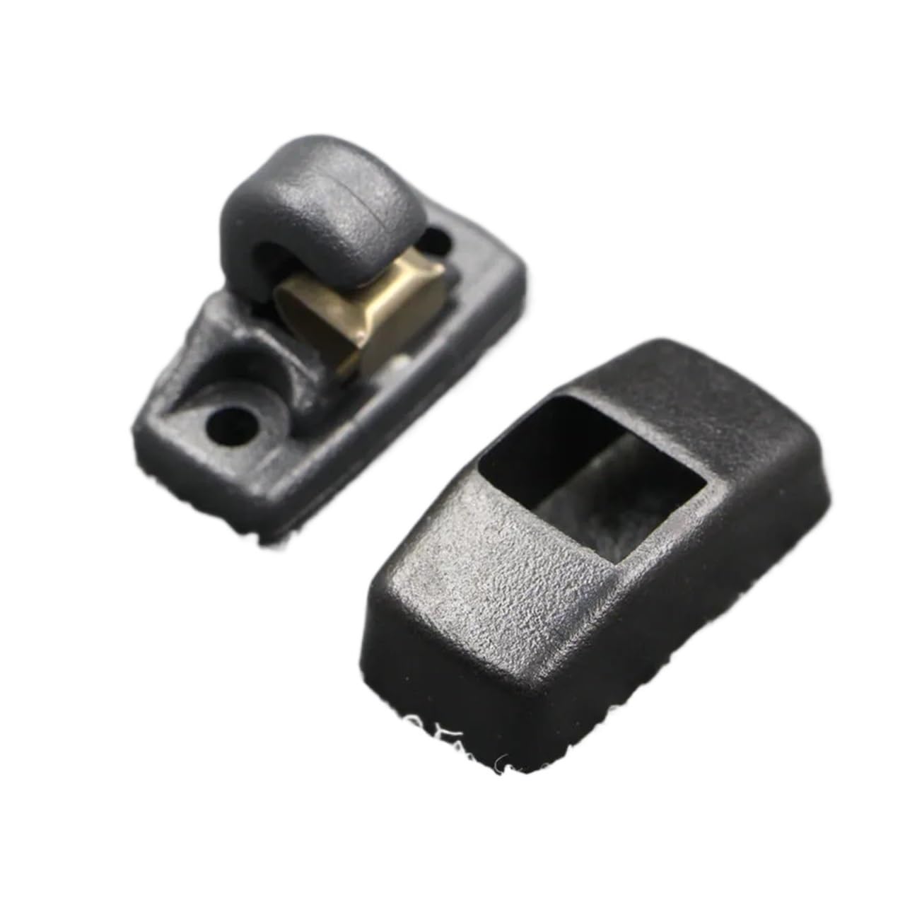 zyppk Sonnenblendenclip, Sonnenschutz-Befestigungsclip, passend for Bora, Passat B5, Fabia, Octavia, Polo, Golf 4 MK4 Halteclip für Auto-Sonnenblende(Black) von zyppk