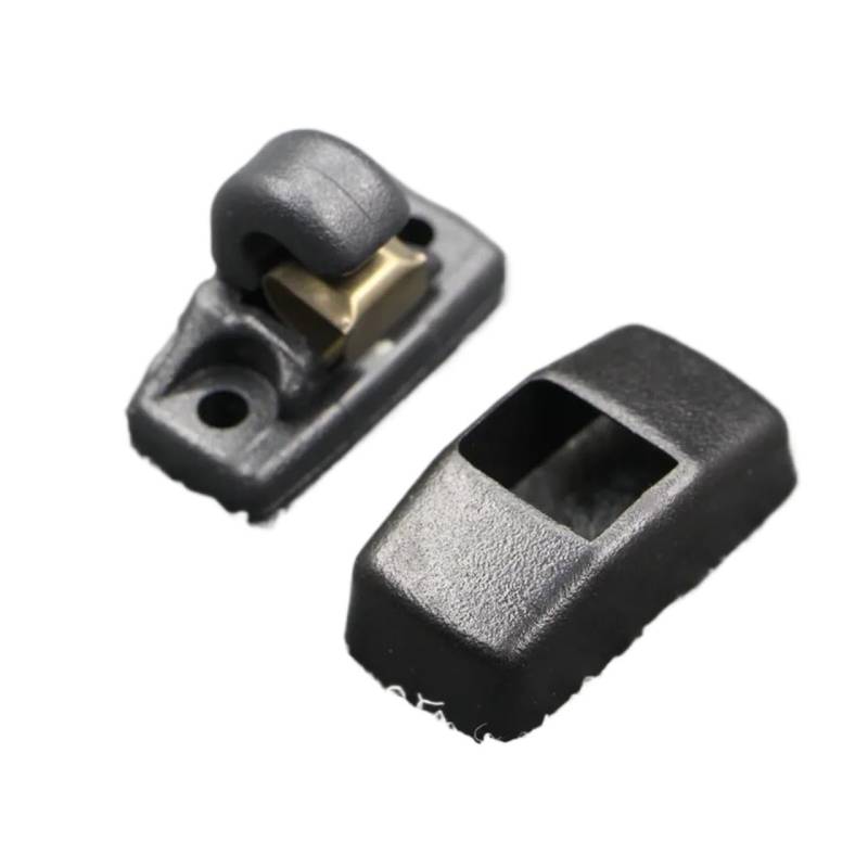 zyppk Sonnenblendenclip, Sonnenschutz-Befestigungsclip, passend for Bora, Passat B5, Fabia, Octavia, Polo, Golf 4 MK4 Halteclip für Auto-Sonnenblende(Black) von zyppk