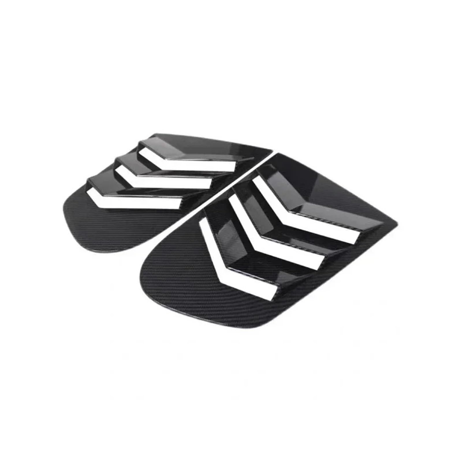 zyppk Verkleidung der hinteren Seitenklappe, passend for Volkswagen, passend for VW, passend for Scirocco 2009–2018 Heckscheibenrollo-Zierleiste(Carbon) von zyppk