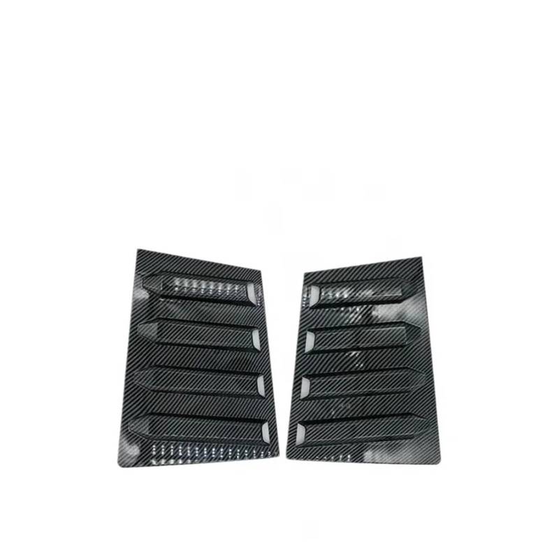 zyppk Verkleidung der hinteren Seitenklappe des Autos, passend for Tiida 2005–2010 Versa V6 2007–2012, Aufkleber-Entlüftungsschaufel Heckscheibenrollo-Zierleiste von zyppk