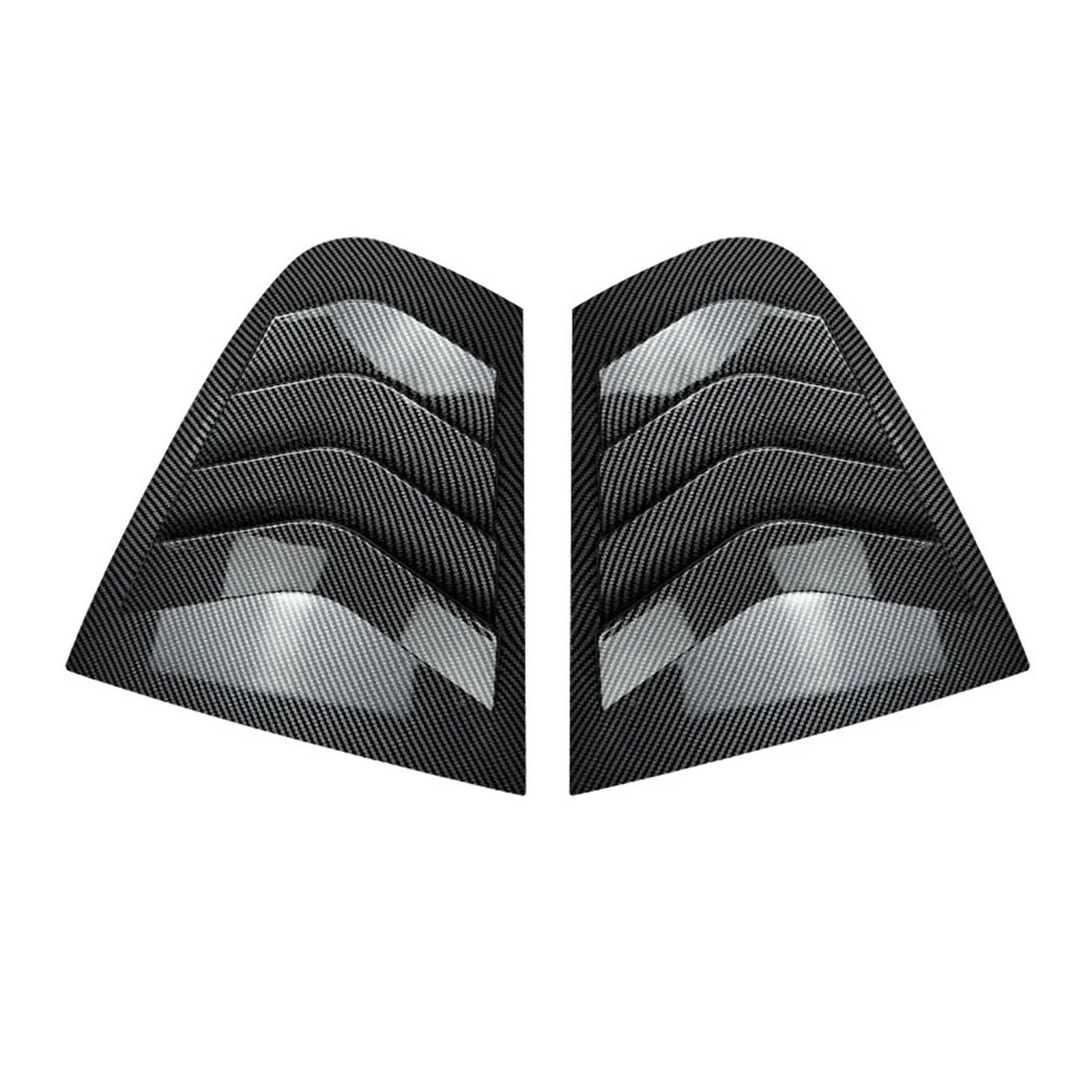 zyppk Verkleidung der hinteren seitlichen Lüftungsklappe, passend for 3er F30 F31 F35 318i 320i 325i 2013–2019 Heckscheibenrollo-Zierleiste(Carbon Fiber) von zyppk