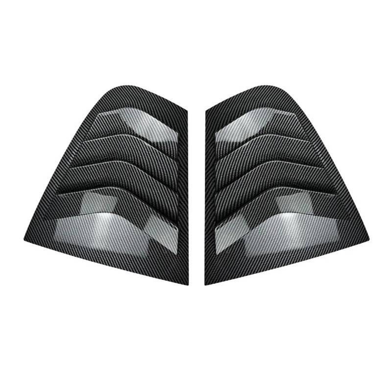 zyppk Verkleidung der hinteren seitlichen Lüftungsklappe, passend for 3er F30 F31 F35 318i 320i 325i 2013–2019 Heckscheibenrollo-Zierleiste(Carbon Fiber) von zyppk
