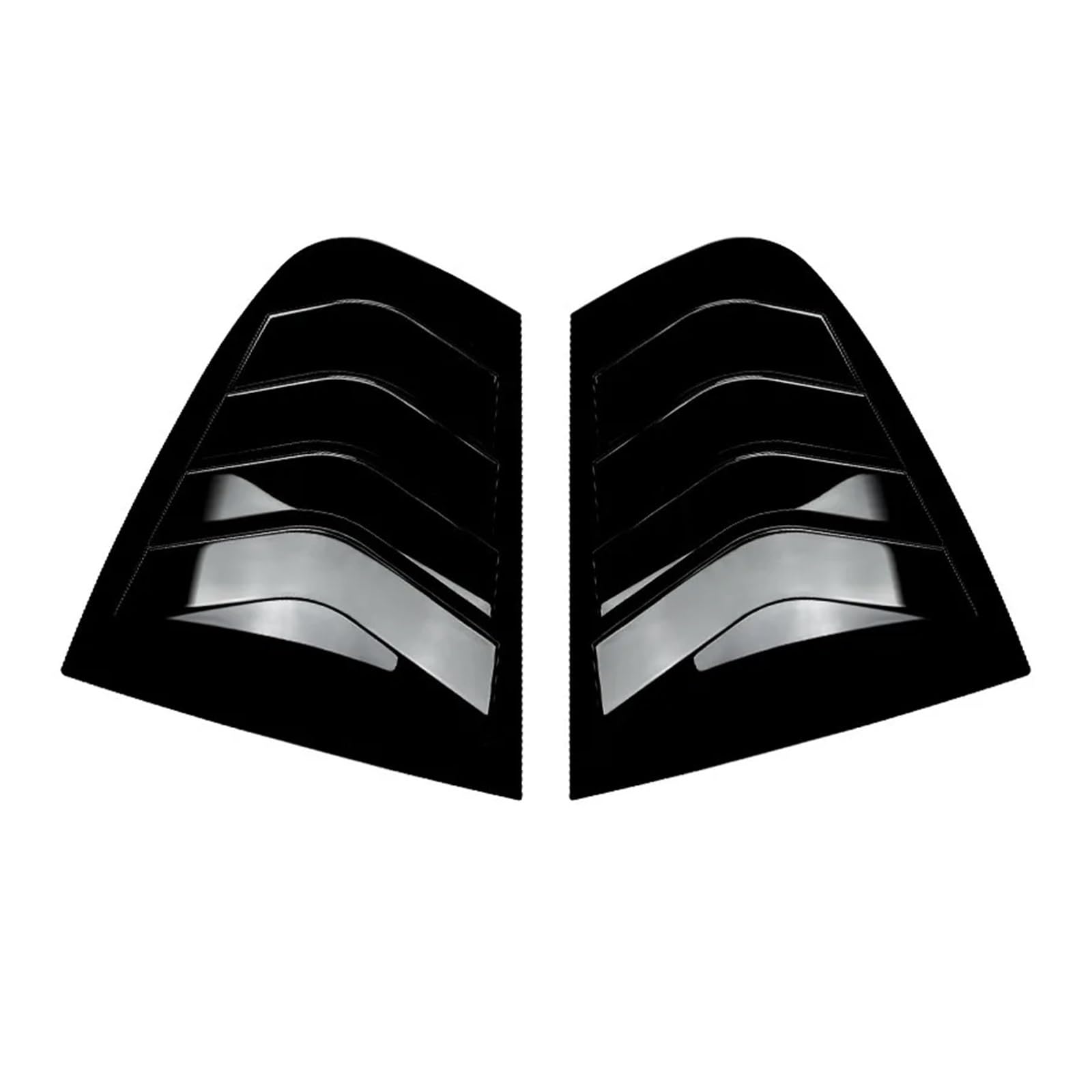 zyppk Verkleidung der hinteren seitlichen Lüftungsklappe, passend for 3er F30 F31 F35 318i 320i 325i 2013–2019 Heckscheibenrollo-Zierleiste(Gloss Black) von zyppk