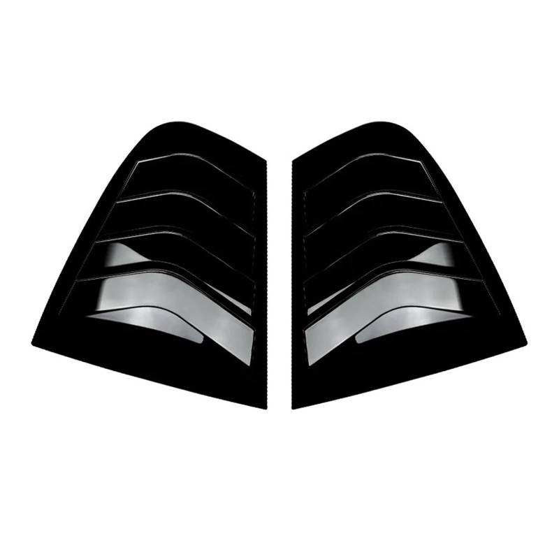 zyppk Verkleidung der hinteren seitlichen Lüftungsklappe, passend for 3er F30 F31 F35 318i 320i 325i 2013–2019 Heckscheibenrollo-Zierleiste(Gloss Black) von zyppk