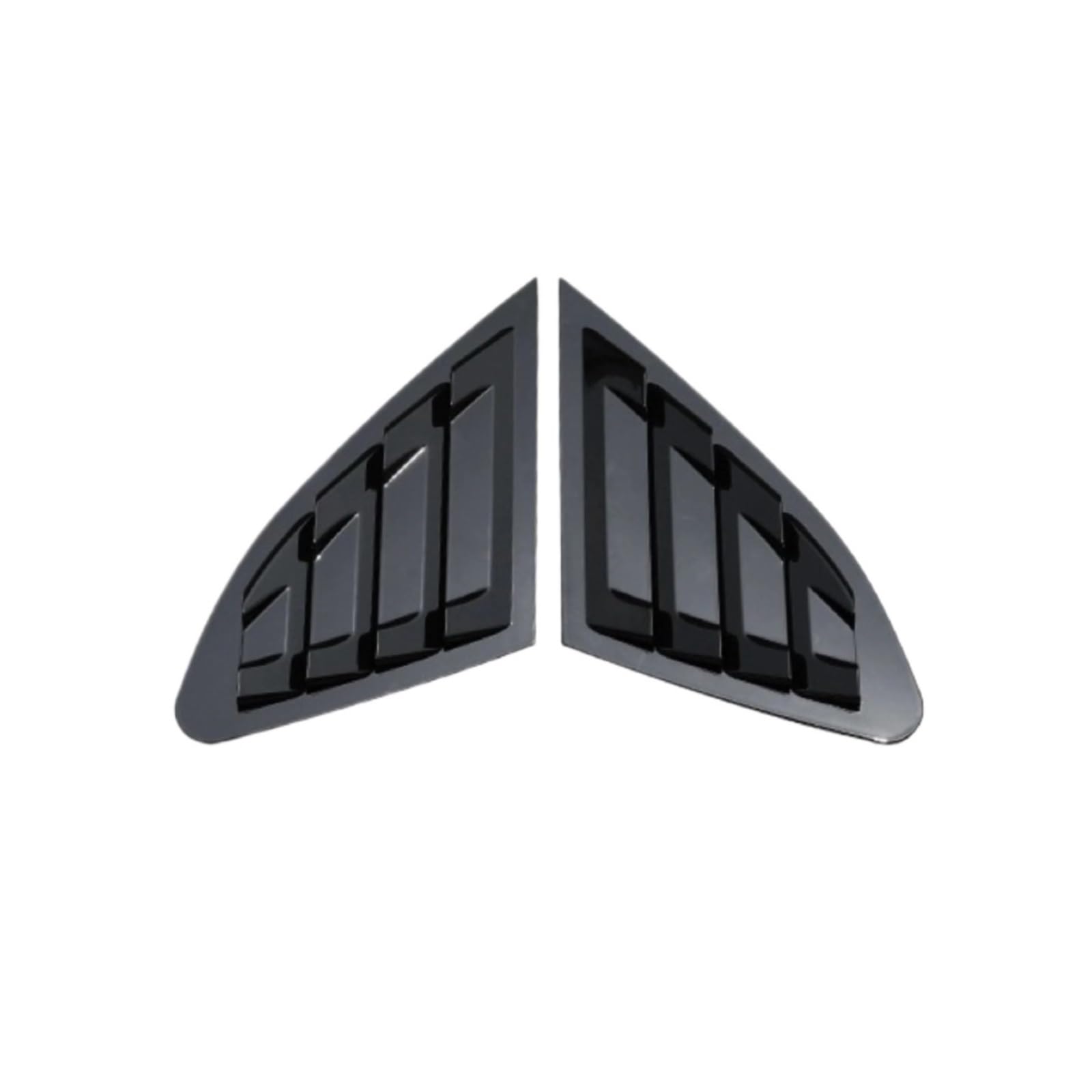 zyppk Verkleidung for die hintere Seitenjalousieabdeckung des Autos, passend for Chevrolet, Malibu 2016–2021, Lamellenfensteraufkleber Heckscheibenrollo-Zierleiste(Gloss Black) von zyppk
